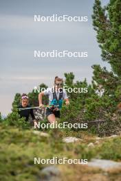 14.10.2023, Font-Romeu, France (FRA): Mélissa Gal (FRA) - Cross-Country training, Font-Romeu (FRA). www.nordicfocus.com. © Authamayou/NordicFocus. Every downloaded picture is fee-liable.