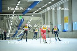 29.09.2023, Oberhof, Germany (GER): Gina Del Rio (AND), Monika Skinder (POL), Laura Gimmler (GER), (l-r) - Cross-Country, race, ZLK, Oberhof (GER). www.nordicfocus.com. © Reichert/NordicFocus. Every downloaded picture is fee-liable.