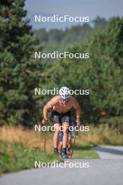 17.09.2023, Font-Romeu, France (FRA): Théo Schely (FRA) - Cross-Country training, Font-Romeu (FRA). www.nordicfocus.com. © Authamayou/NordicFocus. Every downloaded picture is fee-liable.