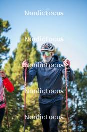 23.09.2023, Font-Romeu, France (FRA): Lucas Chanavat (FRA) - Cross-Country training, Font-Romeu (FRA). www.nordicfocus.com. © Authamayou/NordicFocus. Every downloaded picture is fee-liable.