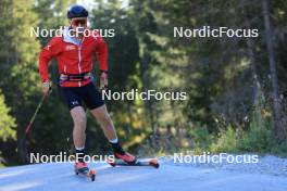 11.10.2023, Ramsau am Dachstein, Austria (AUT): Mika Vermeulen (AUT) - Cross-Country summer training, Ramsau am Dachstein (AUT). www.nordicfocus.com. © Manzoni/NordicFocus. Every downloaded picture is fee-liable.