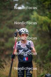 18.10.2023, Font-Romeu, France (FRA): Delphine Claudel (FRA) - Cross-Country training, Font-Romeu (FRA). www.nordicfocus.com. © Authamayou/NordicFocus. Every downloaded picture is fee-liable.