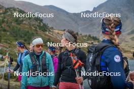 14.10.2023, Font-Romeu, France (FRA): Léna Quintin (FRA), Julie Pierrel (FRA), (l-r) - Cross-Country training, Font-Romeu (FRA). www.nordicfocus.com. © Authamayou/NordicFocus. Every downloaded picture is fee-liable.