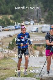 14.10.2023, Font-Romeu, France (FRA): Liv Coupat (FRA) - Cross-Country training, Font-Romeu (FRA). www.nordicfocus.com. © Authamayou/NordicFocus. Every downloaded picture is fee-liable.