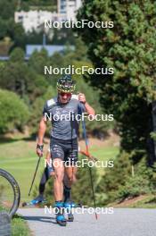 23.09.2023, Font-Romeu, France (FRA): Clément Parisse (FRA) - Cross-Country training, Font-Romeu (FRA). www.nordicfocus.com. © Authamayou/NordicFocus. Every downloaded picture is fee-liable.