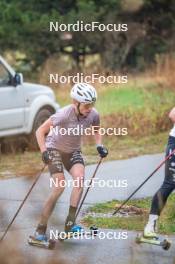 18.10.2023, Font-Romeu, France (FRA): Delphine Claudel (FRA) - Cross-Country training, Font-Romeu (FRA). www.nordicfocus.com. © Authamayou/NordicFocus. Every downloaded picture is fee-liable.