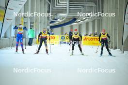 29.09.2023, Oberhof, Germany (GER): Ilva Kesper (GER), Sophie Lechner (GER), Maria Gatter (GER), Charlotte Boehme (GER), (l-r) - Cross-Country, race, ZLK, Oberhof (GER). www.nordicfocus.com. © Reichert/NordicFocus. Every downloaded picture is fee-liable.