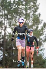 18.10.2023, Font-Romeu, France (FRA): Eve Ondine Duchaufour (FRA) - Cross-Country training, Font-Romeu (FRA). www.nordicfocus.com. © Authamayou/NordicFocus. Every downloaded picture is fee-liable.