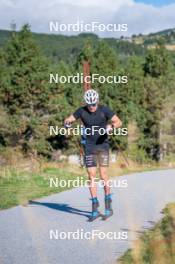 23.09.2023, Font-Romeu, France (FRA): Théo Schely (FRA) - Cross-Country training, Font-Romeu (FRA). www.nordicfocus.com. © Authamayou/NordicFocus. Every downloaded picture is fee-liable.