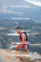 14.10.2023, Font-Romeu, France (FRA): Julie Pierrel (FRA) - Cross-Country training, Font-Romeu (FRA). www.nordicfocus.com. © Authamayou/NordicFocus. Every downloaded picture is fee-liable.