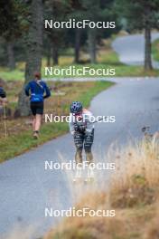 18.10.2023, Font-Romeu, France (FRA): Flora Dolci (FRA) - Cross-Country training, Font-Romeu (FRA). www.nordicfocus.com. © Authamayou/NordicFocus. Every downloaded picture is fee-liable.