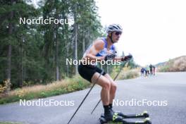 20.10.2023, Ramsau am Dachstein, Austria (AUT): Mario Schloegel (AUT) - Cross-Country summer training, Ramsau am Dachstein (AUT). www.nordicfocus.com. © Manzoni/NordicFocus. Every downloaded picture is fee-liable.