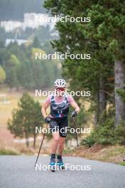 18.10.2023, Font-Romeu, France (FRA): Mélissa Gal (FRA) - Cross-Country training, Font-Romeu (FRA). www.nordicfocus.com. © Authamayou/NordicFocus. Every downloaded picture is fee-liable.