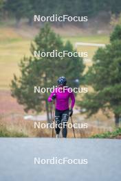 18.10.2023, Font-Romeu, France (FRA): Flora Dolci (FRA) - Cross-Country training, Font-Romeu (FRA). www.nordicfocus.com. © Authamayou/NordicFocus. Every downloaded picture is fee-liable.