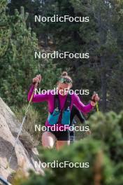 14.10.2023, Font-Romeu, France (FRA): Mélissa Gal (FRA) - Cross-Country training, Font-Romeu (FRA). www.nordicfocus.com. © Authamayou/NordicFocus. Every downloaded picture is fee-liable.