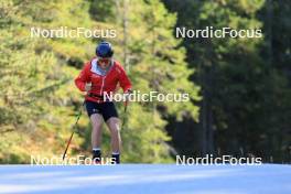 11.10.2023, Ramsau am Dachstein, Austria (AUT): Mika Vermeulen (AUT) - Cross-Country summer training, Ramsau am Dachstein (AUT). www.nordicfocus.com. © Manzoni/NordicFocus. Every downloaded picture is fee-liable.