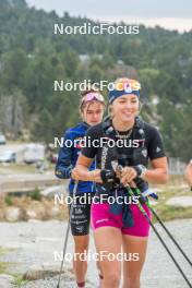 14.10.2023, Font-Romeu, France (FRA): Liv Coupat (FRA) - Cross-Country training, Font-Romeu (FRA). www.nordicfocus.com. © Authamayou/NordicFocus. Every downloaded picture is fee-liable.