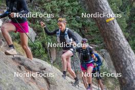 14.10.2023, Font-Romeu, France (FRA): Delphine Claudel (FRA) - Cross-Country training, Font-Romeu (FRA). www.nordicfocus.com. © Authamayou/NordicFocus. Every downloaded picture is fee-liable.