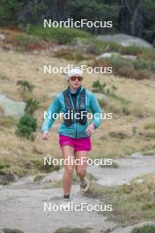 14.10.2023, Font-Romeu, France (FRA): Léna Quintin (FRA) - Cross-Country training, Font-Romeu (FRA). www.nordicfocus.com. © Authamayou/NordicFocus. Every downloaded picture is fee-liable.