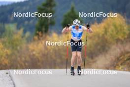 20.10.2023, Ramsau am Dachstein, Austria (AUT): Ville Ahonen (FIN) - Cross-Country summer training, Ramsau am Dachstein (AUT). www.nordicfocus.com. © Manzoni/NordicFocus. Every downloaded picture is fee-liable.