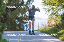 23.09.2023, Font-Romeu, France (FRA): Clément Parisse (FRA) - Cross-Country training, Font-Romeu (FRA). www.nordicfocus.com. © Authamayou/NordicFocus. Every downloaded picture is fee-liable.