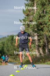 17.09.2023, Font-Romeu, France (FRA): Théo Schely (FRA) - Cross-Country training, Font-Romeu (FRA). www.nordicfocus.com. © Authamayou/NordicFocus. Every downloaded picture is fee-liable.