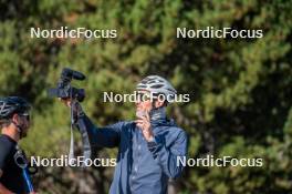 23.09.2023, Font-Romeu, France (FRA): Lucas Chanavat (FRA) - Cross-Country training, Font-Romeu (FRA). www.nordicfocus.com. © Authamayou/NordicFocus. Every downloaded picture is fee-liable.