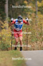 20.10.2023, Ramsau am Dachstein, Austria (AUT): Benjamin Moser (AUT) - Cross-Country summer training, Ramsau am Dachstein (AUT). www.nordicfocus.com. © Manzoni/NordicFocus. Every downloaded picture is fee-liable.