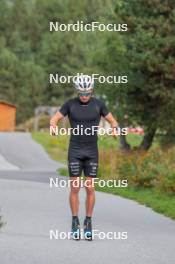 17.09.2023, Font-Romeu, France (FRA): Théo Schely (FRA) - Cross-Country training, Font-Romeu (FRA). www.nordicfocus.com. © Authamayou/NordicFocus. Every downloaded picture is fee-liable.