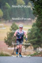 18.10.2023, Font-Romeu, France (FRA): Mélissa Gal (FRA) - Cross-Country training, Font-Romeu (FRA). www.nordicfocus.com. © Authamayou/NordicFocus. Every downloaded picture is fee-liable.