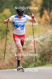 20.10.2023, Ramsau am Dachstein, Austria (AUT): Christian Steiner (AUT) - Cross-Country summer training, Ramsau am Dachstein (AUT). www.nordicfocus.com. © Manzoni/NordicFocus. Every downloaded picture is fee-liable.