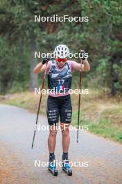 18.10.2023, Font-Romeu, France (FRA): Mélissa Gal (FRA) - Cross-Country training, Font-Romeu (FRA). www.nordicfocus.com. © Authamayou/NordicFocus. Every downloaded picture is fee-liable.