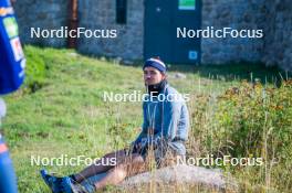 23.09.2023, Font-Romeu, France (FRA): Jules Chappaz (FRA) - Cross-Country training, Font-Romeu (FRA). www.nordicfocus.com. © Authamayou/NordicFocus. Every downloaded picture is fee-liable.