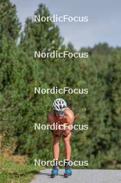 17.09.2023, Font-Romeu, France (FRA): Théo Schely (FRA) - Cross-Country training, Font-Romeu (FRA). www.nordicfocus.com. © Authamayou/NordicFocus. Every downloaded picture is fee-liable.