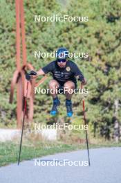 23.09.2023, Font-Romeu, France (FRA): Jules Chappaz (FRA) - Cross-Country training, Font-Romeu (FRA). www.nordicfocus.com. © Authamayou/NordicFocus. Every downloaded picture is fee-liable.