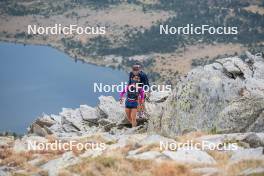 14.10.2023, Font-Romeu, France (FRA): Flora Dolci (FRA), Juliette Ducordeau (FRA), (l-r) - Cross-Country training, Font-Romeu (FRA). www.nordicfocus.com. © Authamayou/NordicFocus. Every downloaded picture is fee-liable.