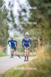 18.10.2023, Font-Romeu, France (FRA): Delphine Claudel (FRA) - Cross-Country training, Font-Romeu (FRA). www.nordicfocus.com. © Authamayou/NordicFocus. Every downloaded picture is fee-liable.