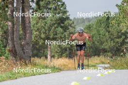 17.09.2023, Font-Romeu, France (FRA): Théo Schely (FRA) - Cross-Country training, Font-Romeu (FRA). www.nordicfocus.com. © Authamayou/NordicFocus. Every downloaded picture is fee-liable.