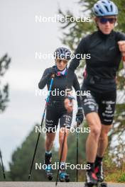 18.10.2023, Font-Romeu, France (FRA): Clémence Didierlaurent (FRA) - Cross-Country training, Font-Romeu (FRA). www.nordicfocus.com. © Authamayou/NordicFocus. Every downloaded picture is fee-liable.