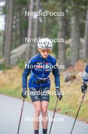 18.10.2023, Font-Romeu, France (FRA): Delphine Claudel (FRA) - Cross-Country training, Font-Romeu (FRA). www.nordicfocus.com. © Authamayou/NordicFocus. Every downloaded picture is fee-liable.