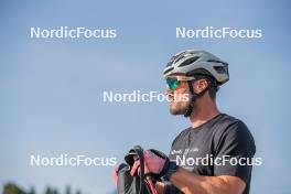 17.09.2023, Font-Romeu, France (FRA): Lucas Chanavat (FRA) - Cross-Country training, Font-Romeu (FRA). www.nordicfocus.com. © Authamayou/NordicFocus. Every downloaded picture is fee-liable.