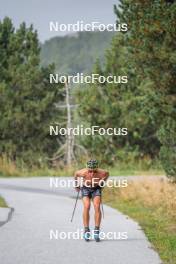 17.09.2023, Font-Romeu, France (FRA): Clément Parisse (FRA) - Cross-Country training, Font-Romeu (FRA). www.nordicfocus.com. © Authamayou/NordicFocus. Every downloaded picture is fee-liable.