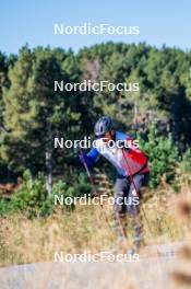 23.09.2023, Font-Romeu, France (FRA): Jules Chappaz (FRA) - Cross-Country training, Font-Romeu (FRA). www.nordicfocus.com. © Authamayou/NordicFocus. Every downloaded picture is fee-liable.