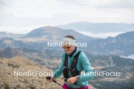 14.10.2023, Font-Romeu, France (FRA): Léna Quintin (FRA) - Cross-Country training, Font-Romeu (FRA). www.nordicfocus.com. © Authamayou/NordicFocus. Every downloaded picture is fee-liable.