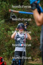 18.10.2023, Font-Romeu, France (FRA): Flora Dolci (FRA) - Cross-Country training, Font-Romeu (FRA). www.nordicfocus.com. © Authamayou/NordicFocus. Every downloaded picture is fee-liable.