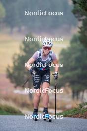 18.10.2023, Font-Romeu, France (FRA): Mélissa Gal (FRA) - Cross-Country training, Font-Romeu (FRA). www.nordicfocus.com. © Authamayou/NordicFocus. Every downloaded picture is fee-liable.