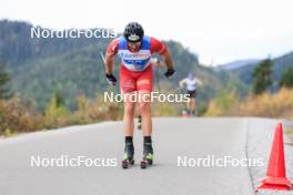 20.10.2023, Ramsau am Dachstein, Austria (AUT): Benjamin Moser (AUT) - Cross-Country summer training, Ramsau am Dachstein (AUT). www.nordicfocus.com. © Manzoni/NordicFocus. Every downloaded picture is fee-liable.