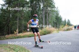 20.10.2023, Ramsau am Dachstein, Austria (AUT): Jakob Poelzleitner (AUT) - Cross-Country summer training, Ramsau am Dachstein (AUT). www.nordicfocus.com. © Manzoni/NordicFocus. Every downloaded picture is fee-liable.