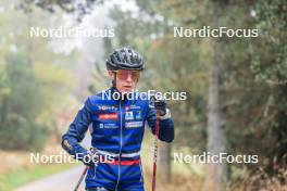 18.10.2023, Font-Romeu, France (FRA): Juliette Ducordeau (FRA) - Cross-Country training, Font-Romeu (FRA). www.nordicfocus.com. © Authamayou/NordicFocus. Every downloaded picture is fee-liable.