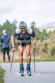 23.09.2023, Font-Romeu, France (FRA): Clément Parisse (FRA) - Cross-Country training, Font-Romeu (FRA). www.nordicfocus.com. © Authamayou/NordicFocus. Every downloaded picture is fee-liable.